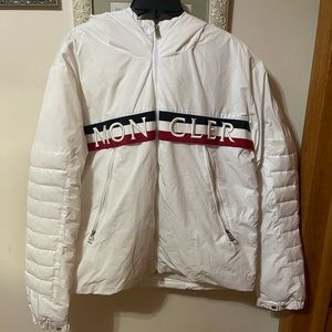 Moncler Olargues Tricolore Logo Hooded Jacket